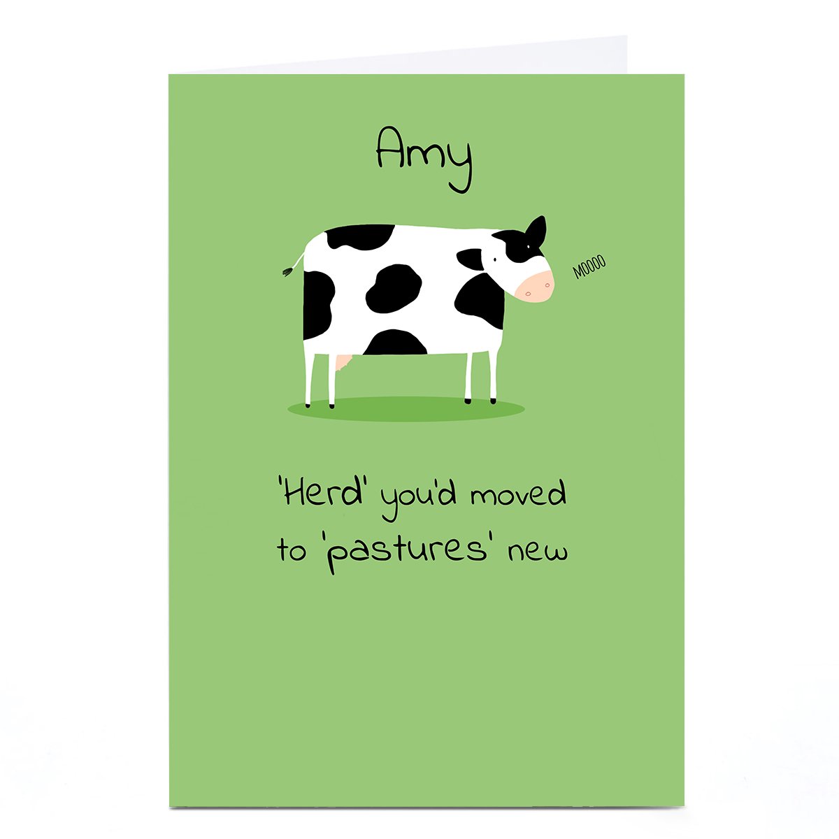 Personalised Cory Reid Card - Herd You'd Moved
