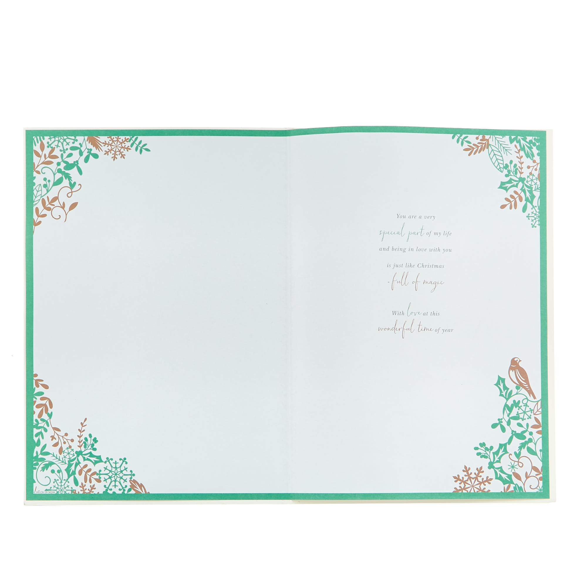 Quilted Satin Collection Giant Christmas Card - One I Love
