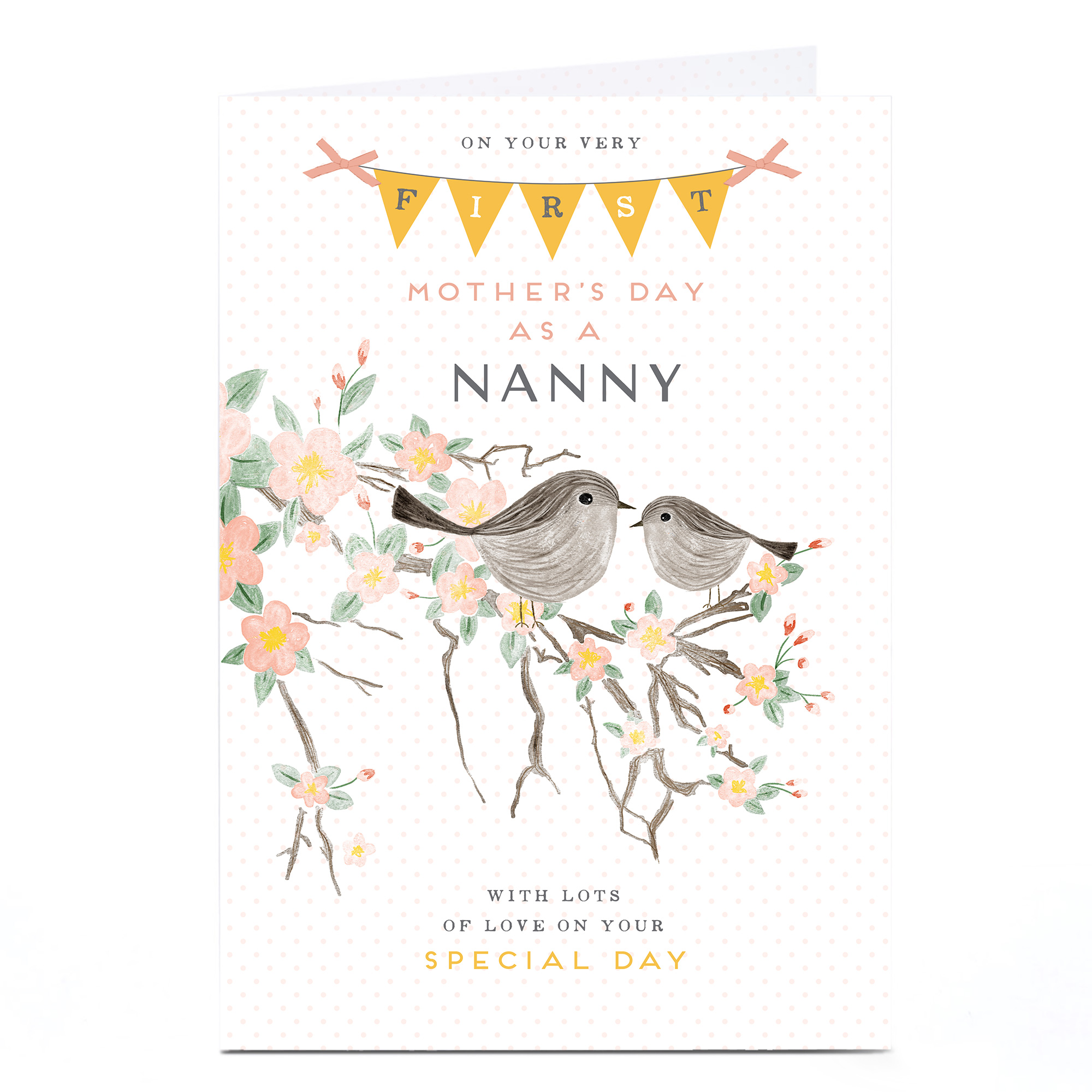 Personalised Mother's Day Card - Nanny's First Mother's Day