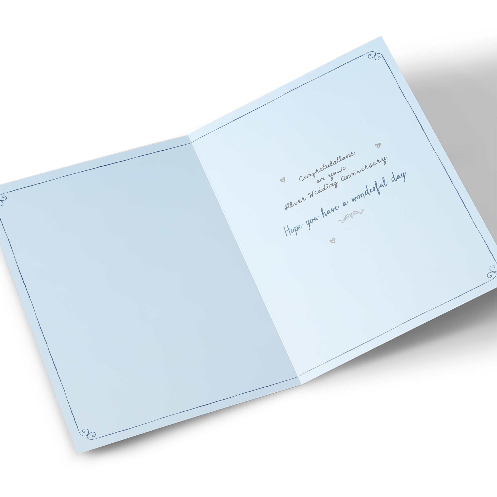 25th Anniversary Card - On Your Silver Wedding Anniversary