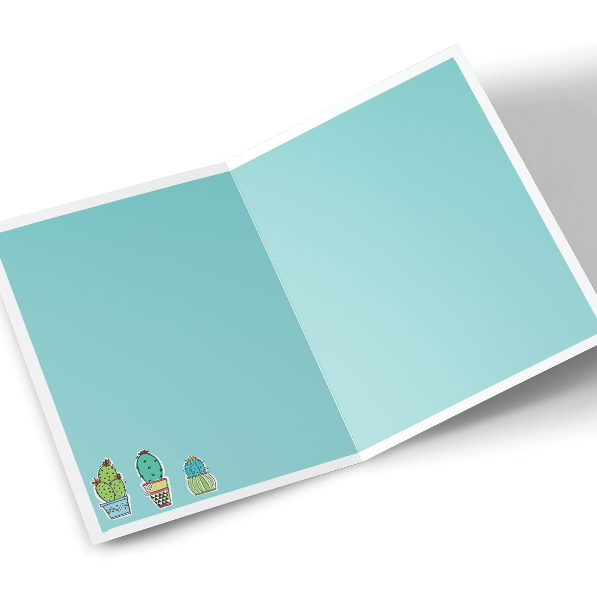 Personalised New Home Card - Three Cactuses