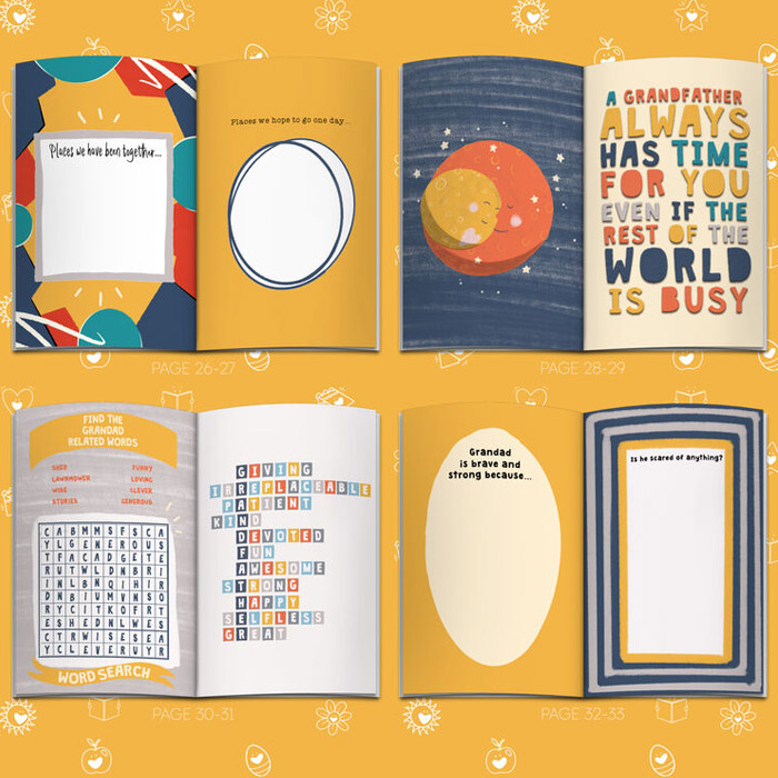 Personalised Fill In With Your Words Book About Grandad