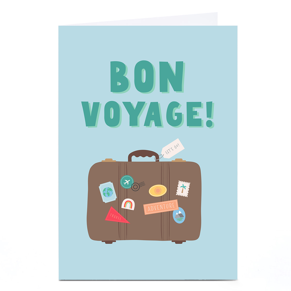 Personalised Card - Bon Voyage