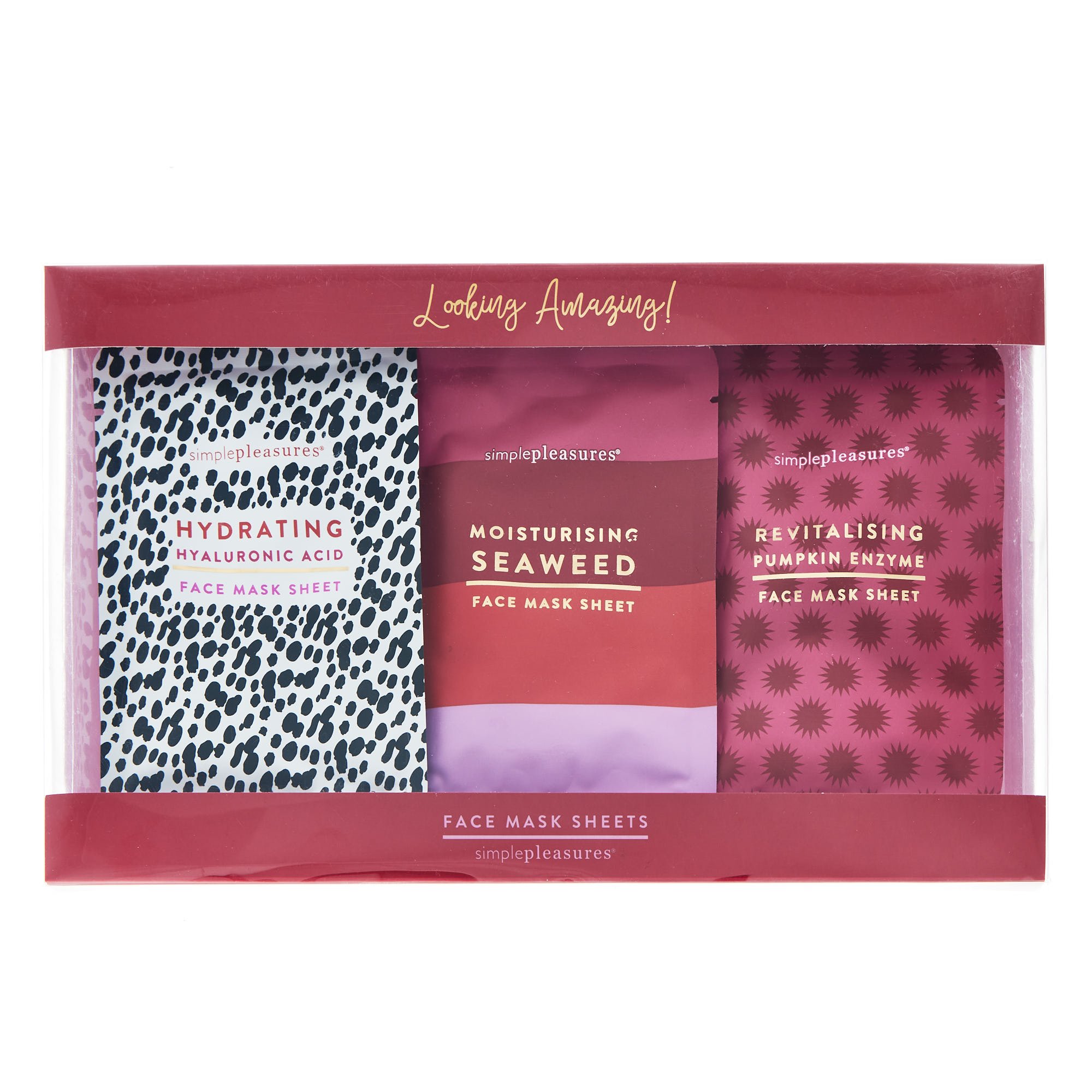 Looking Amazing Face Mask Sheets - Pack of 3