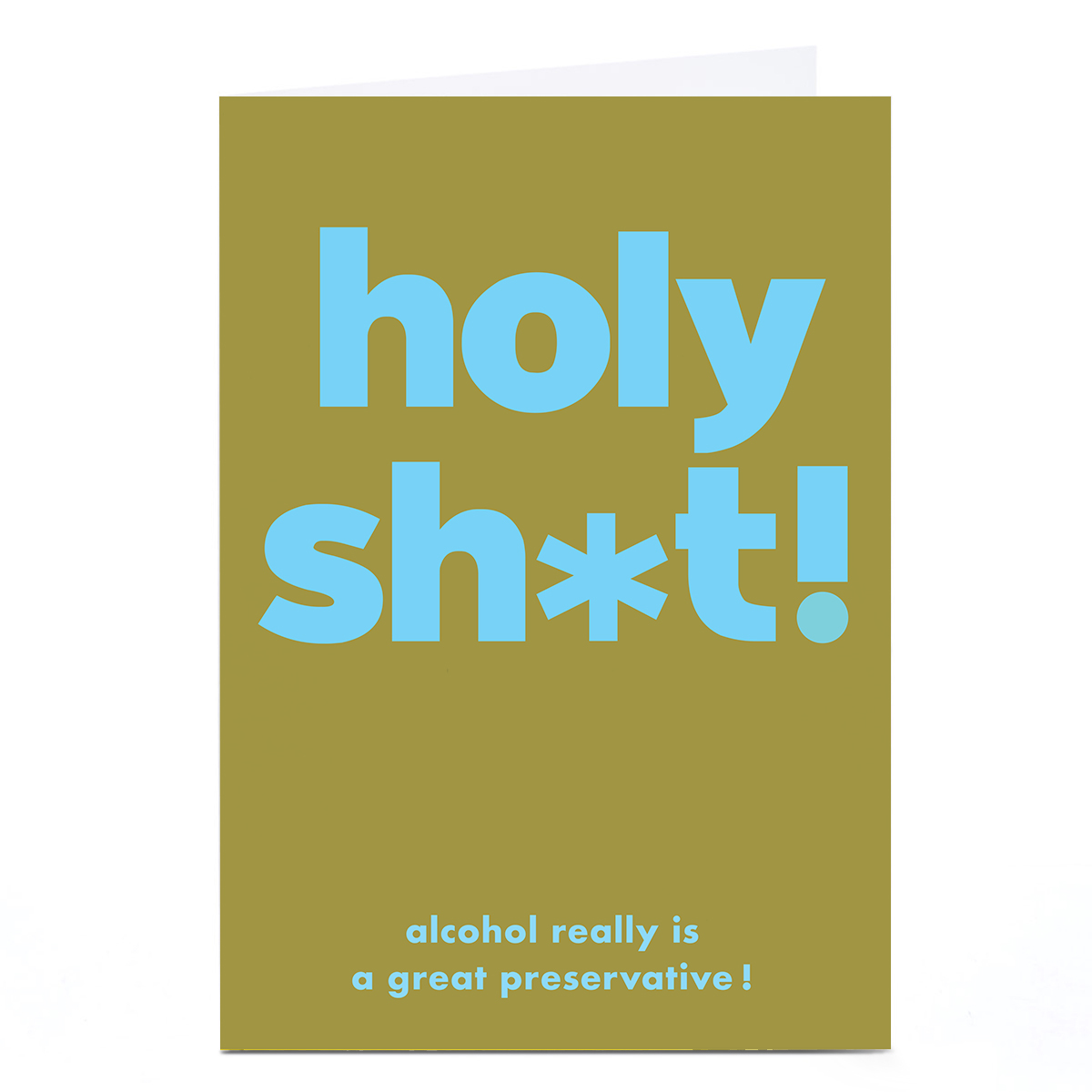 Personalised Birthday Card - Holy Sh*t!