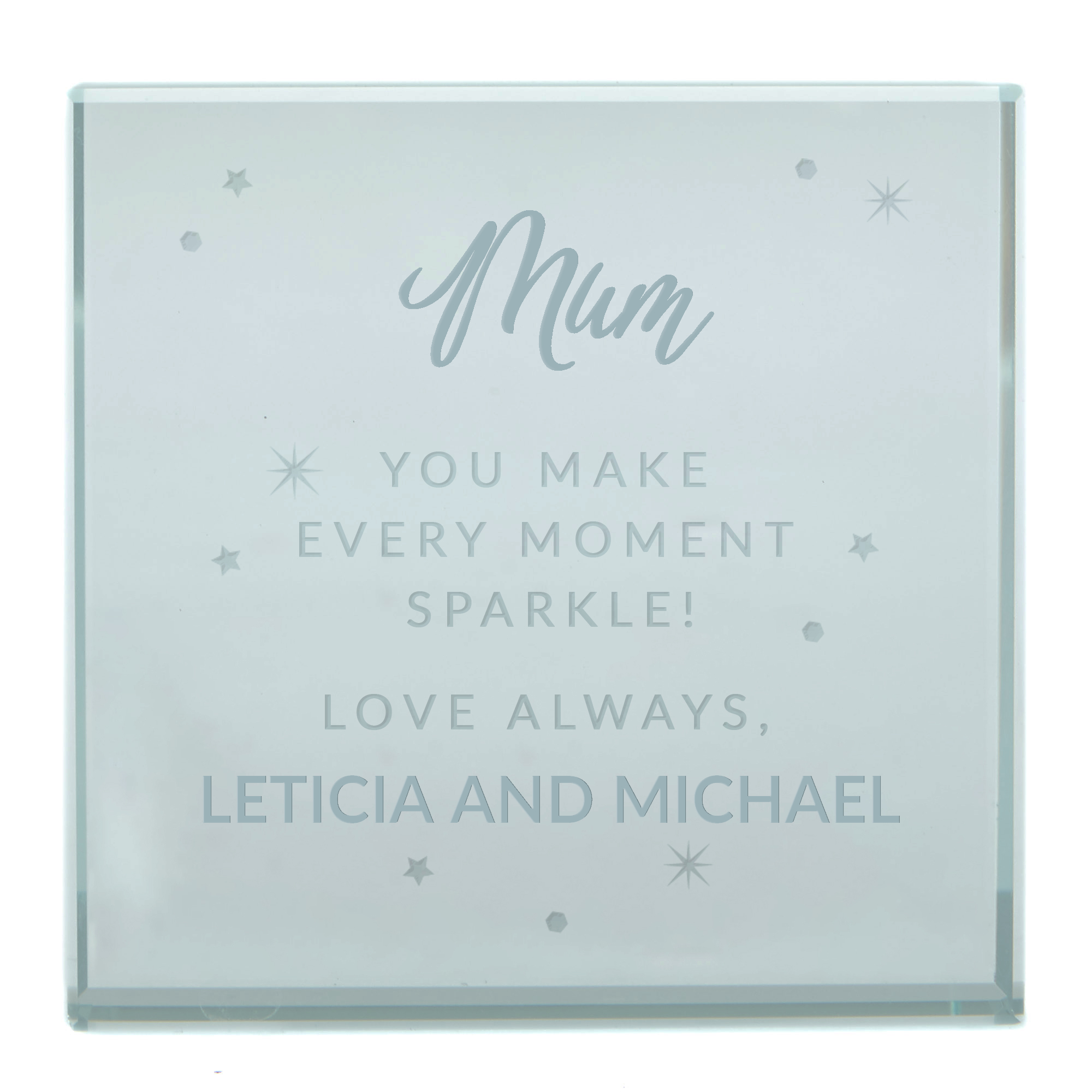 Personalised Glass Token - You Make Every Moment Sparkle
