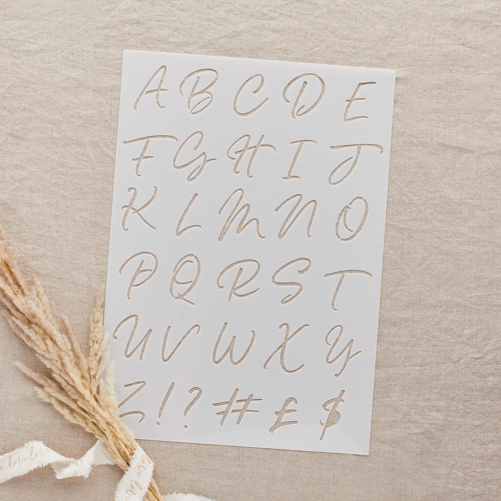 Wedding Letter Stencils - Pack of 4