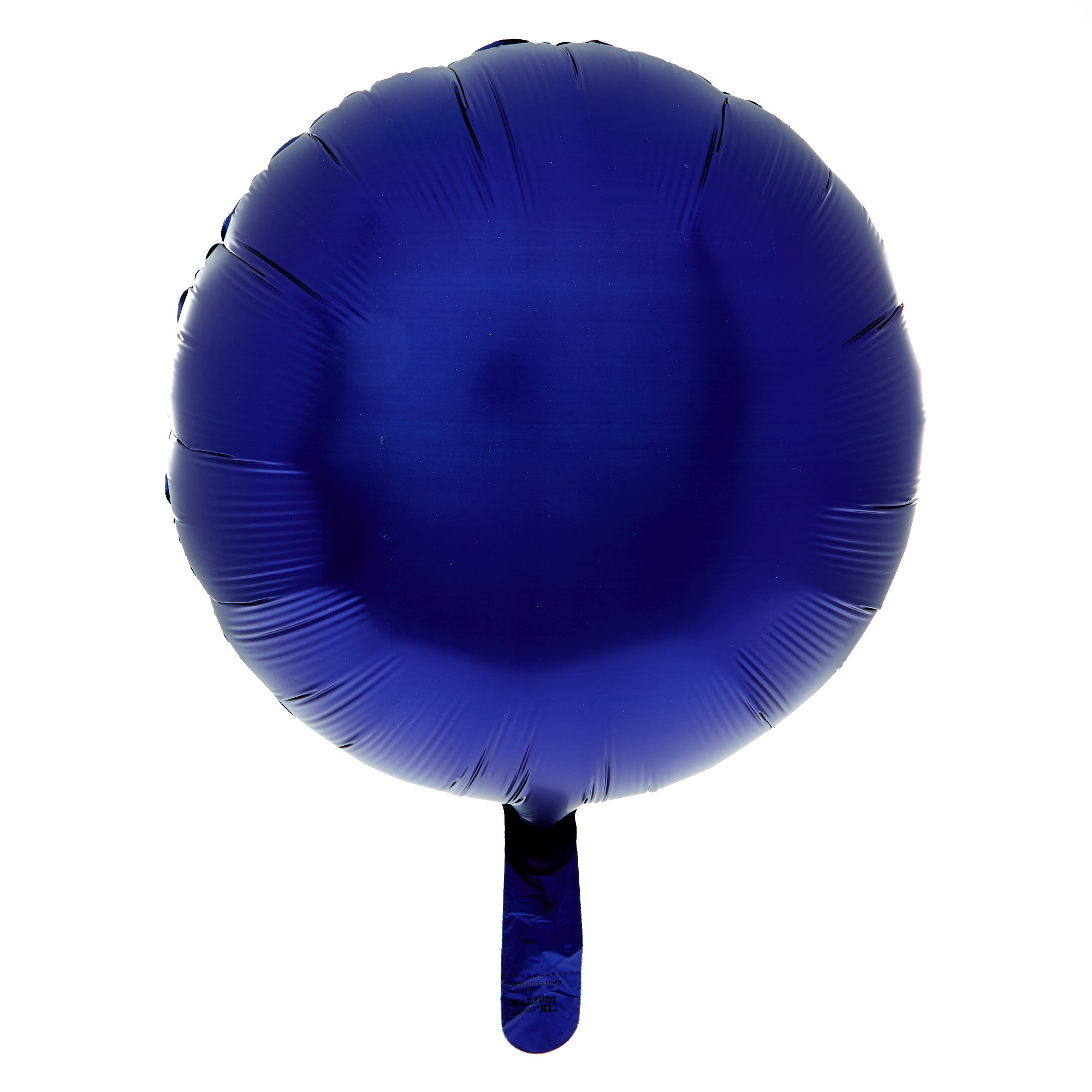 Navy Satin Round Foil Helium Balloon - 18 Inches 