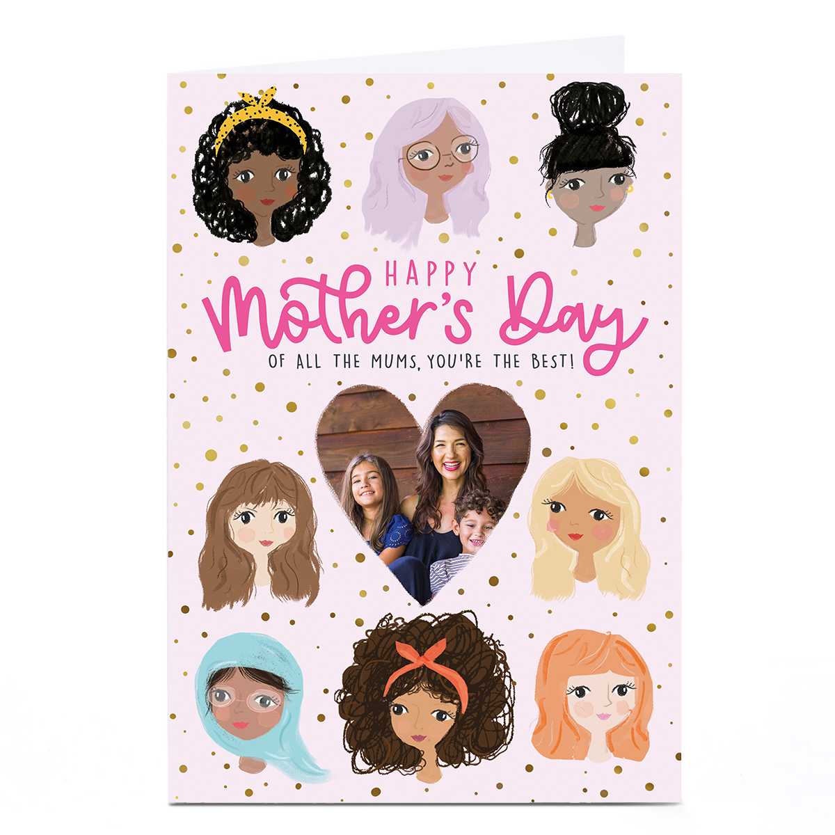 Photo Pigment Mother's Day Card  - Of All The Mums You're the Best