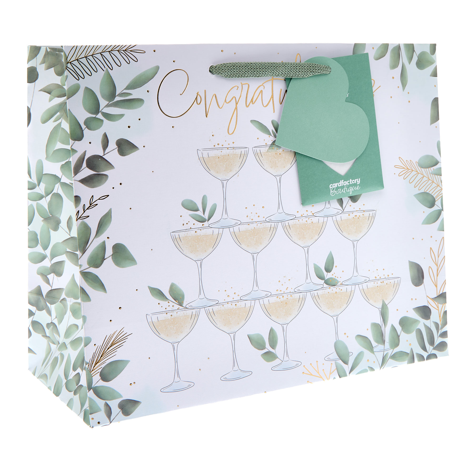 Wedding Foliage Large Landscape Gift Bag With Tissue Paper