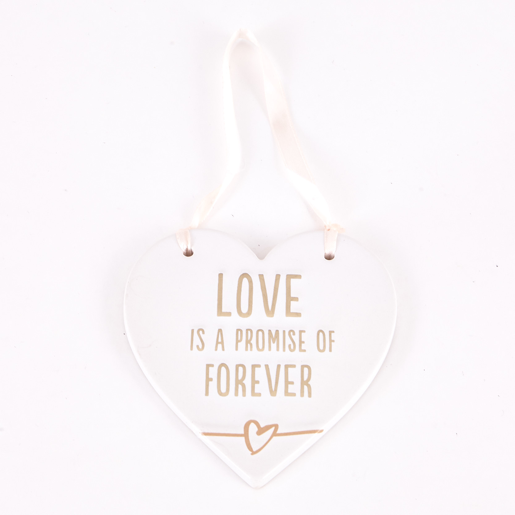 Ceramic Hanging Heart Keepsake