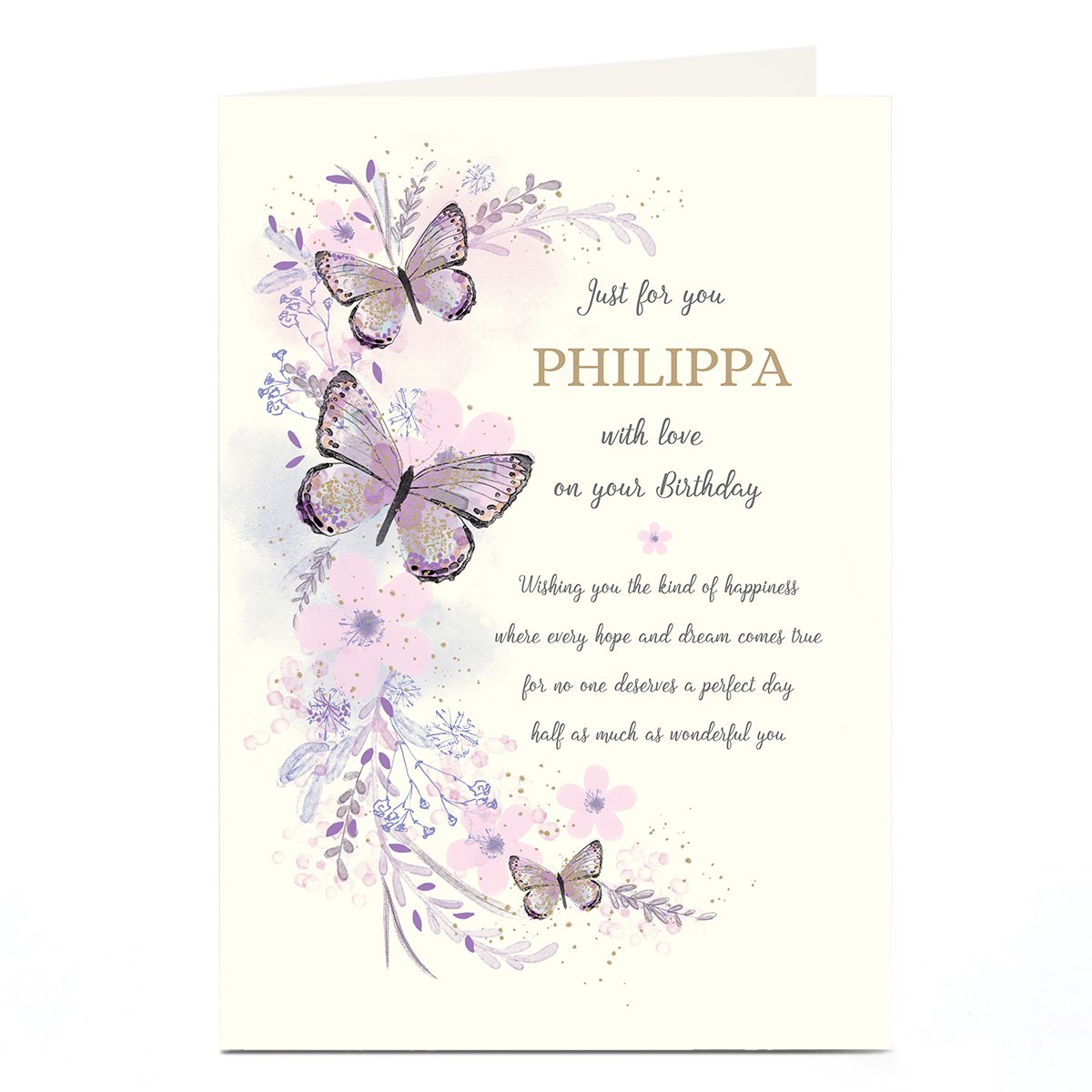 Personalised Birthday Card - Best Wishes