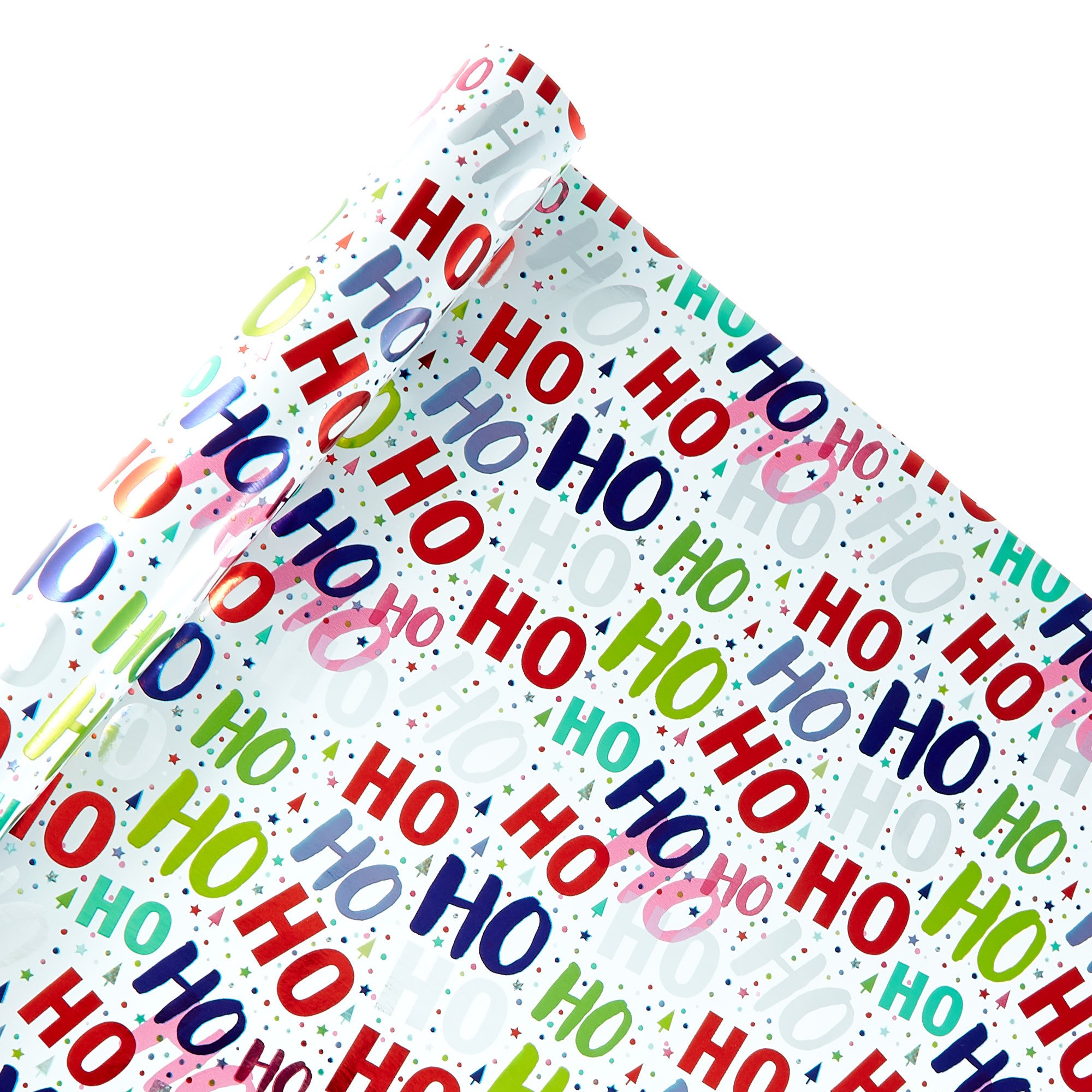 Ho Ho Ho Christmas Wrapping Paper - 12 Metres 