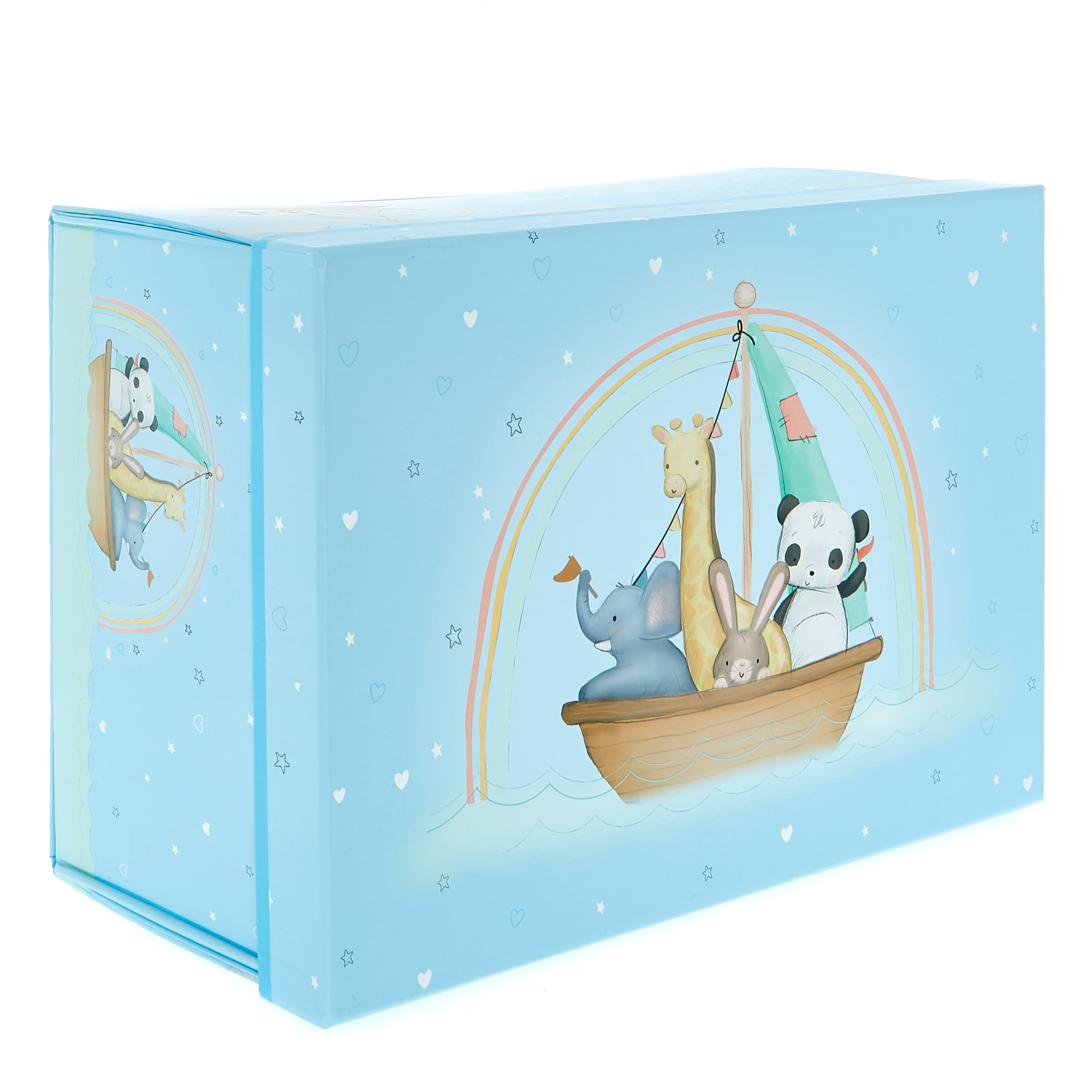 Magnetic Flat-Pack Baby Boy Gift Box 