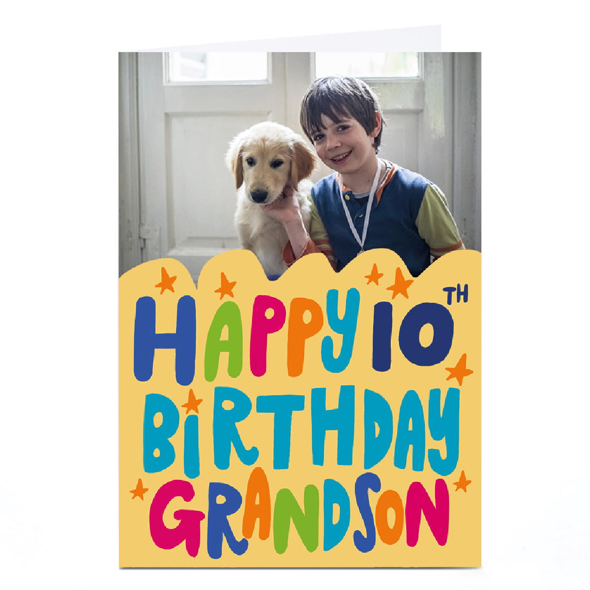 Photo Aimee Stevens 10th Birthday Card - Grandson