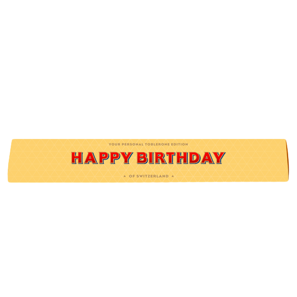 100g Toblerone - Happy Birthday