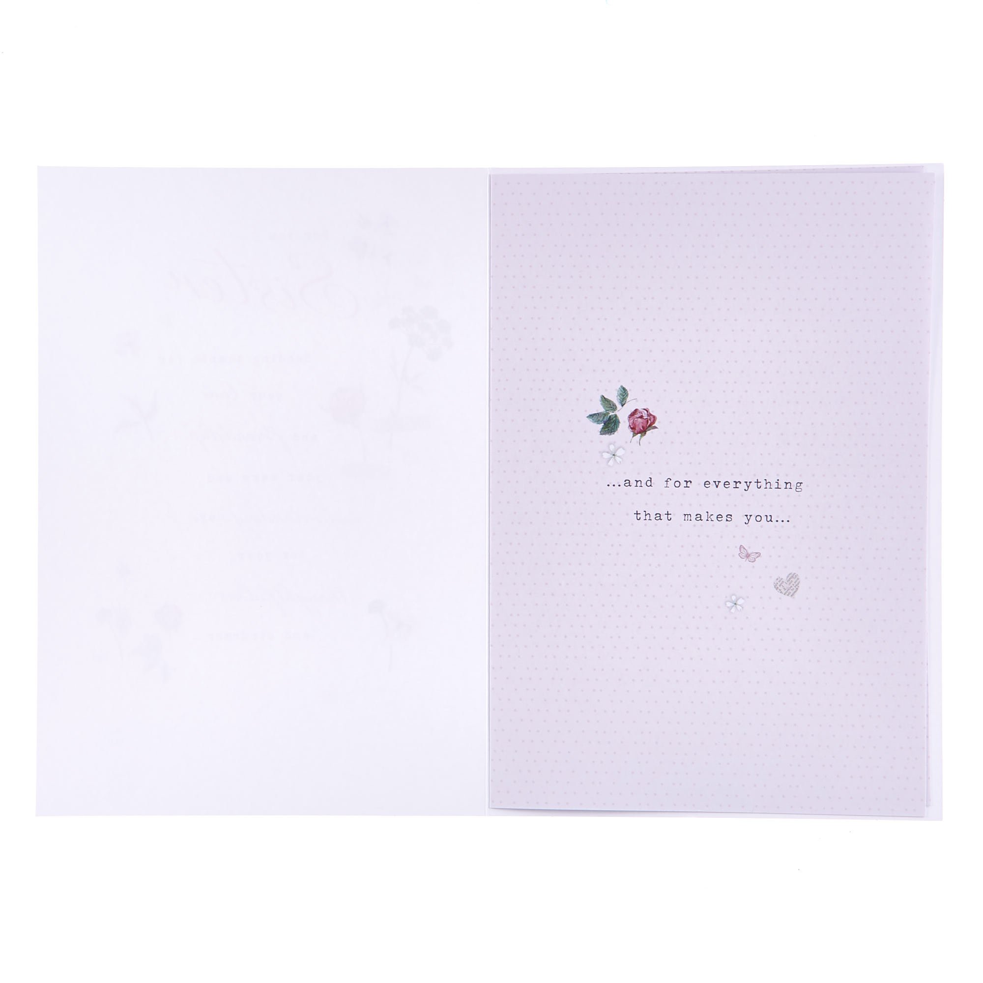 Birthday Card - Sister Sending Thanks
