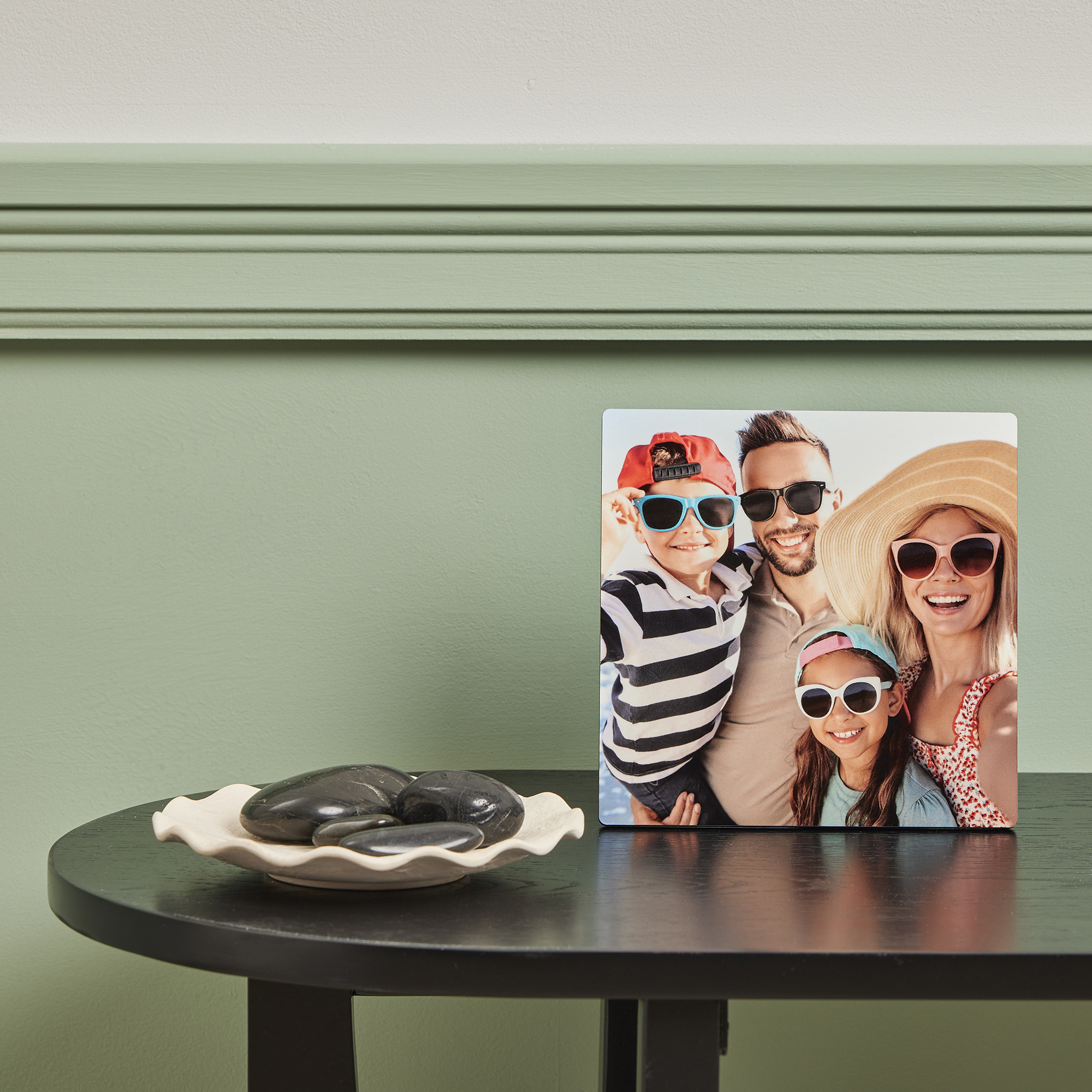 Personalised Wooden Square Photo Panel 15cm x 15cm