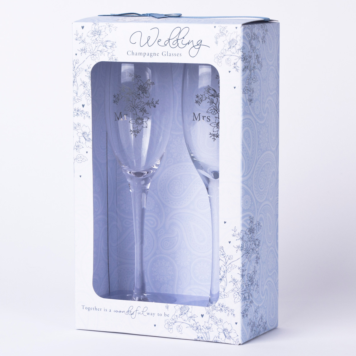 Wedding His & Hers Champagne Glass Set