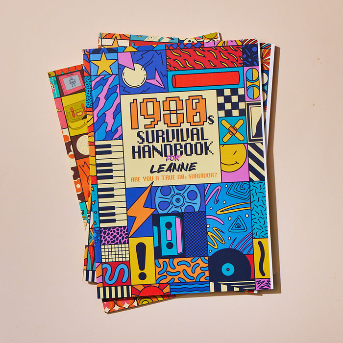 Personalised 1980s Nostalgia Survival Book - Paperback
