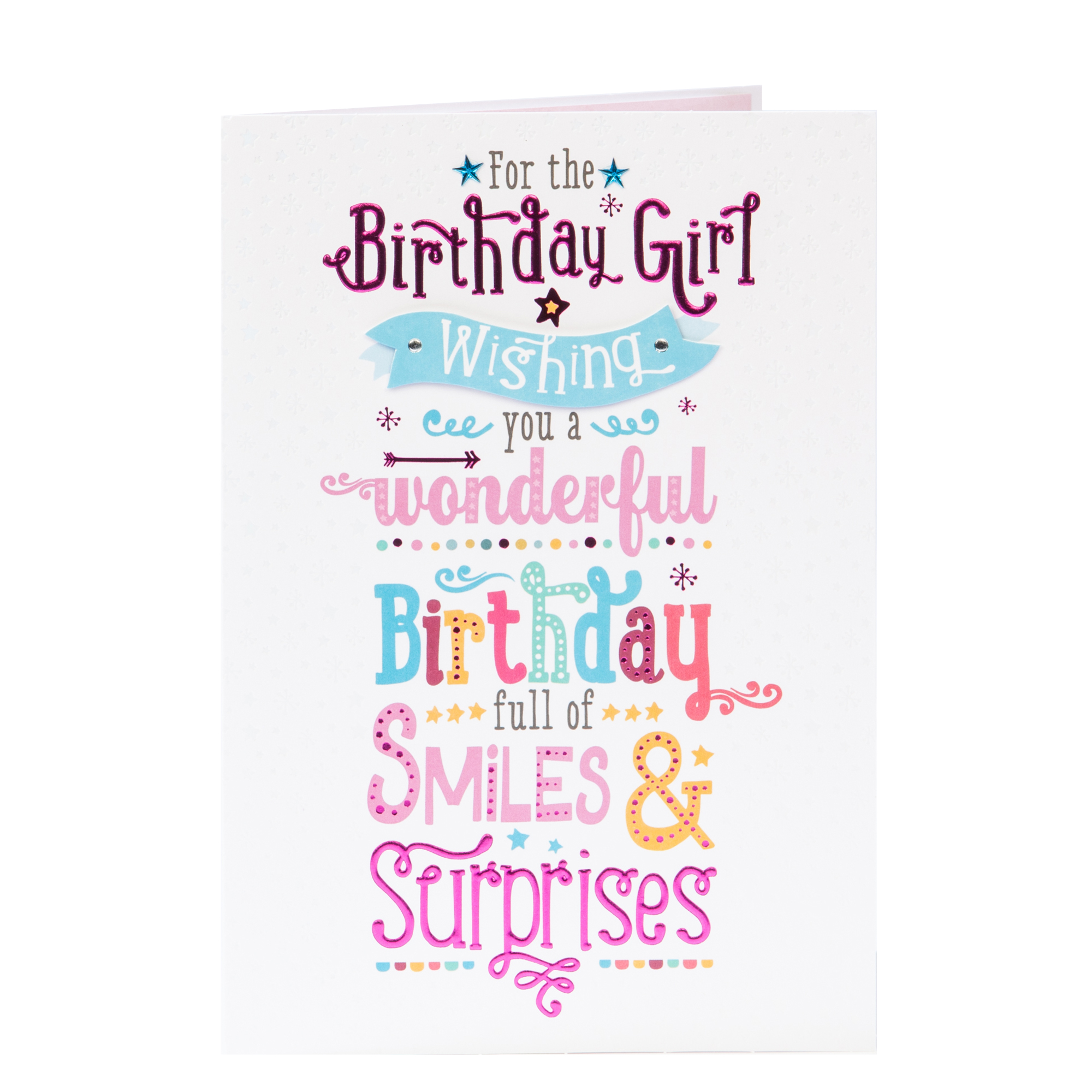 Birthday Card - For The Birthday Girl