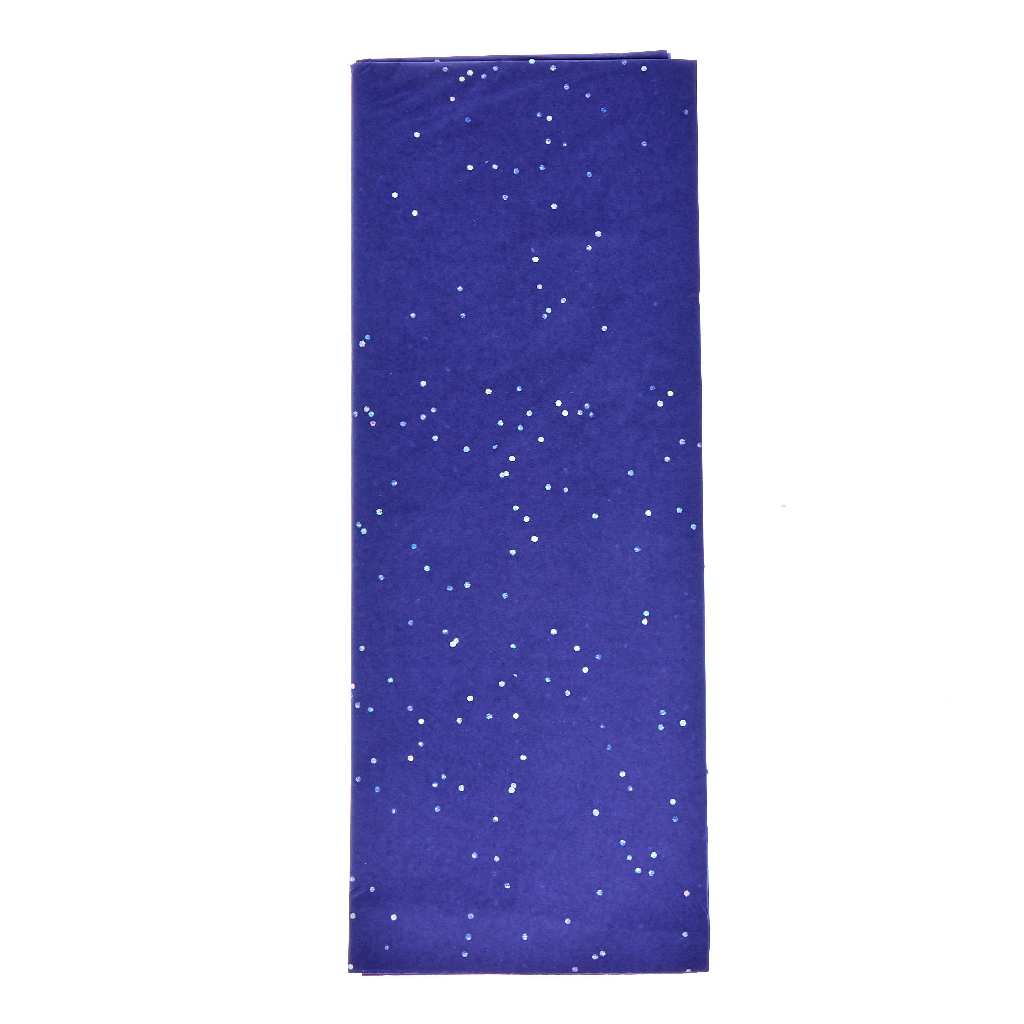 Navy Sequin Tissue Paper - 5 Sheets