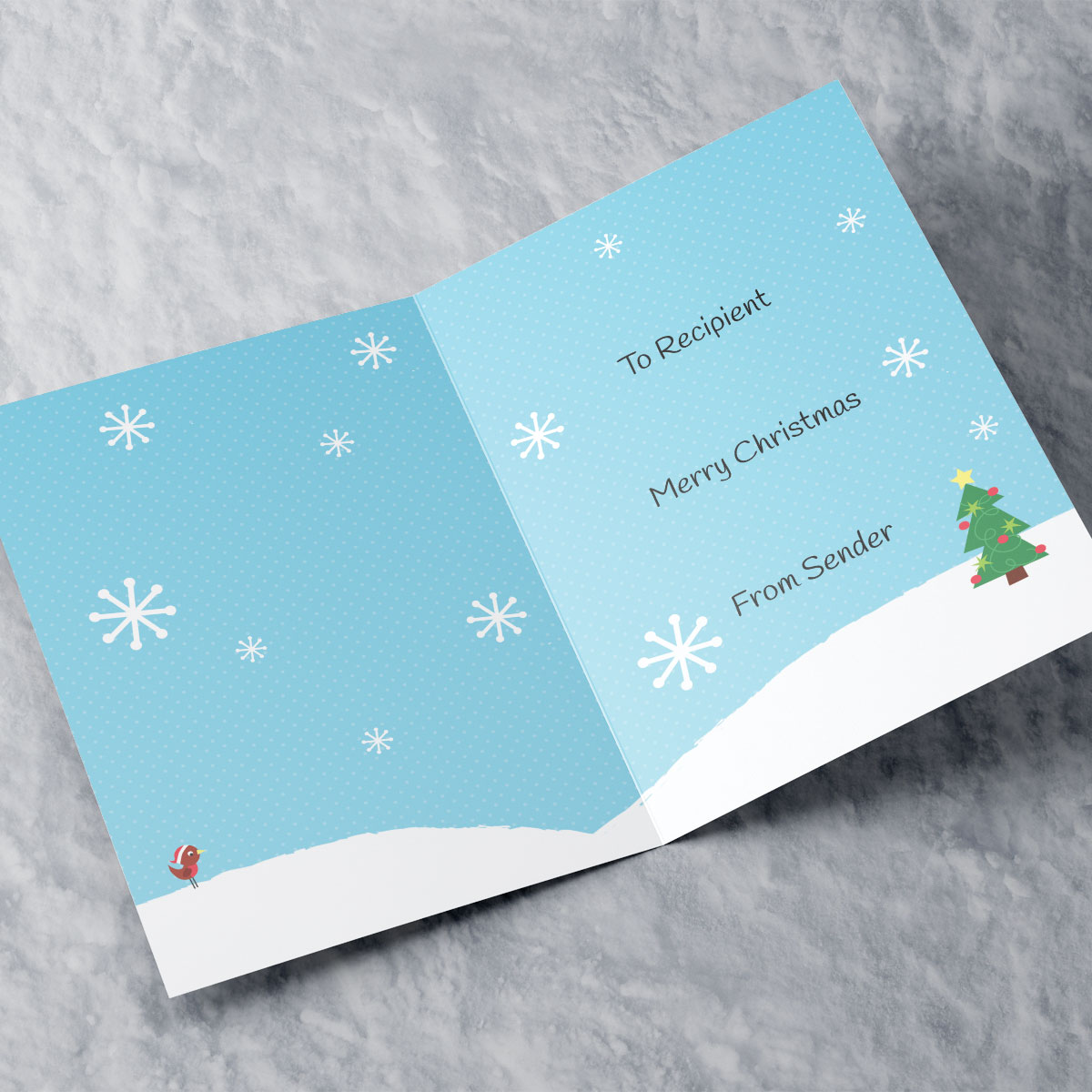 Personalised Christmas Card - Santa 1st Christmas