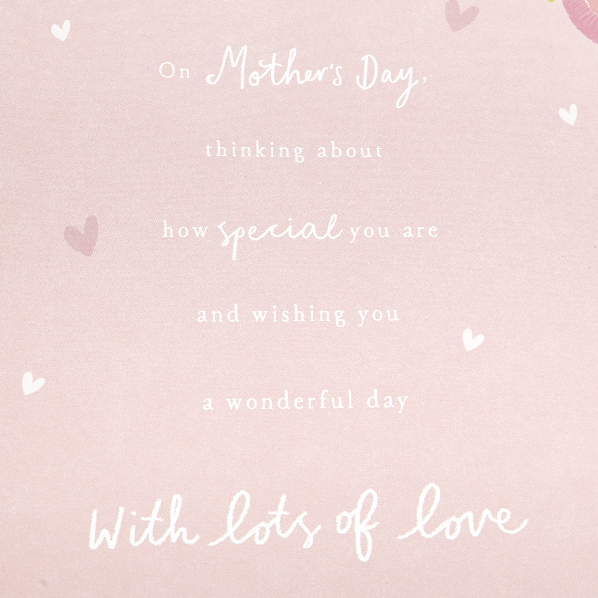 Satin Collection Mother's Day Card - Floral Border