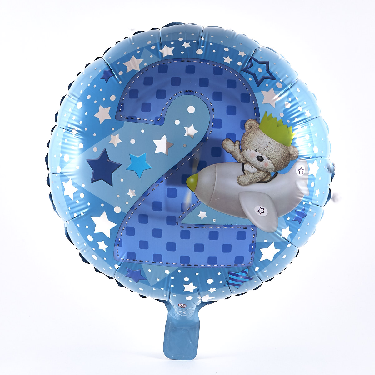 2nd Birthday Hugs Flying Foil Helium Balloon
