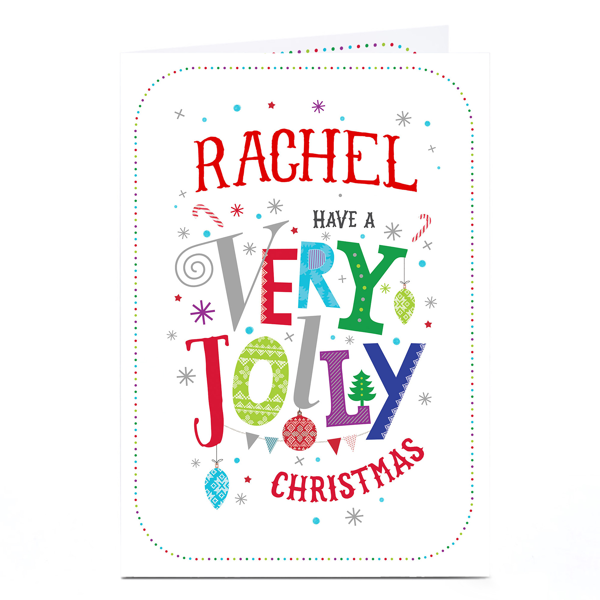 Personalised Christmas Card - Very Jolly