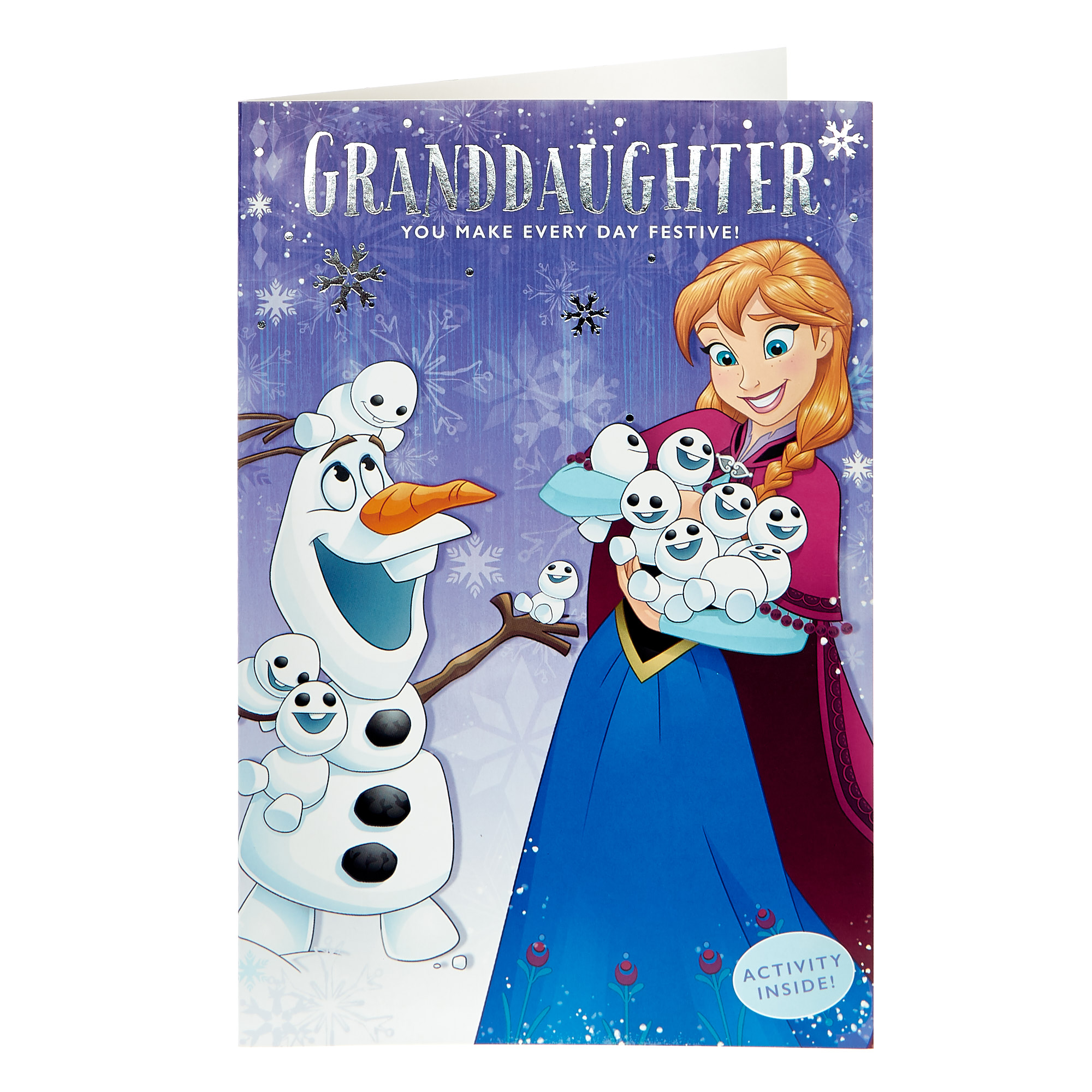 Frozen Christmas Card - Granddaughter