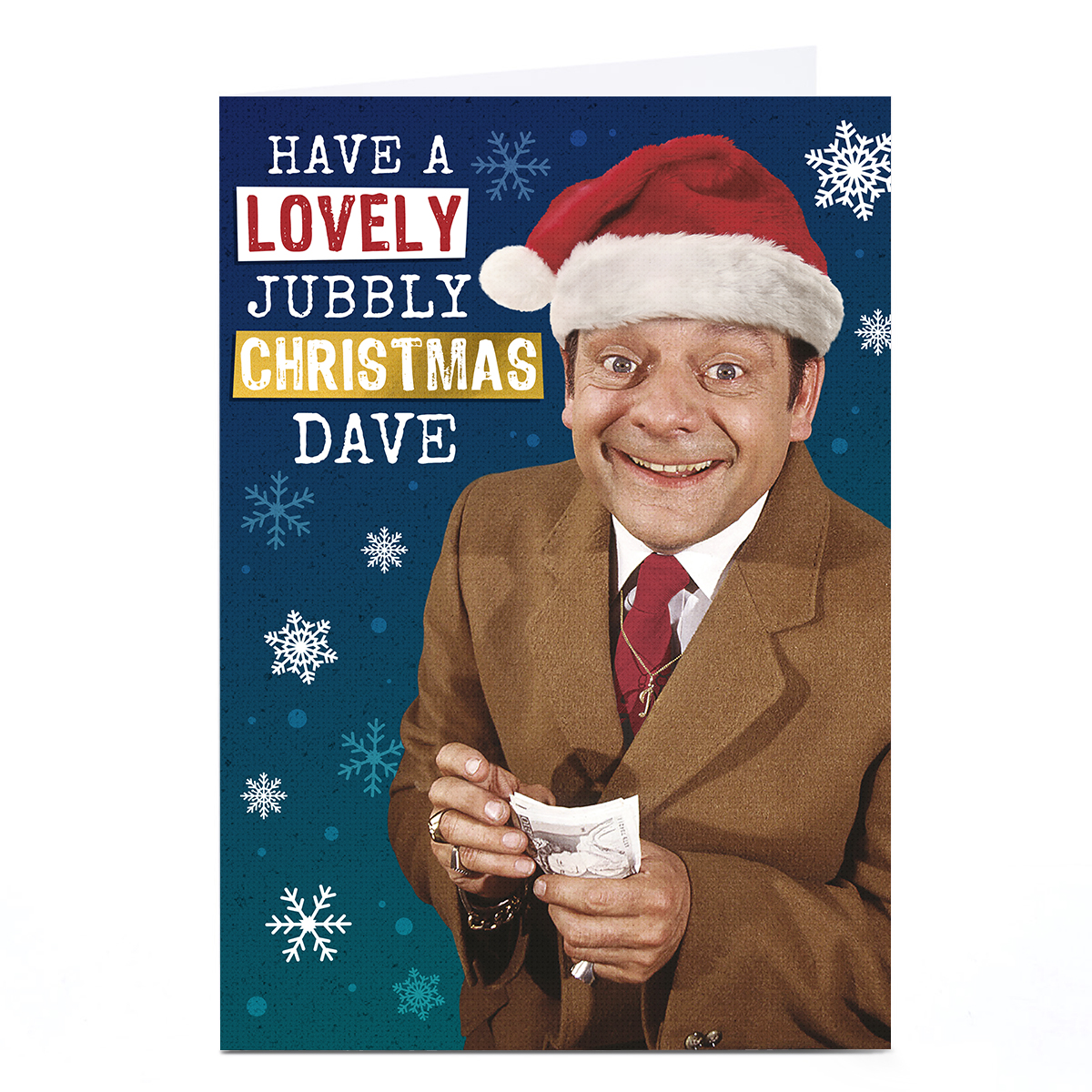 Personalised Only Fools And Horses Christmas Card - Lovely Jubbly