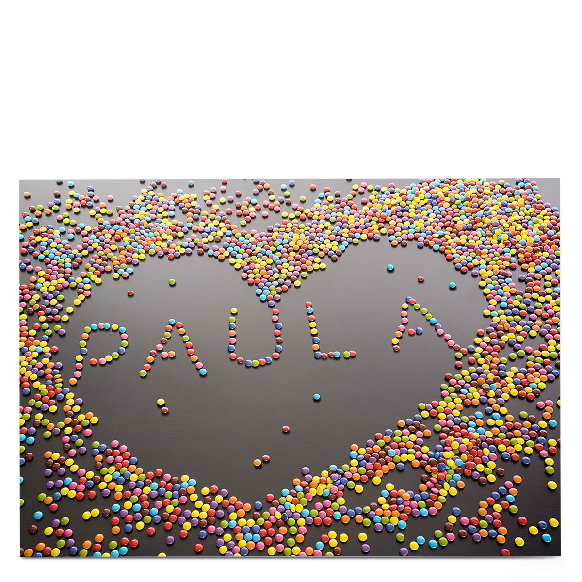Personalised Card - Giant Candy Heart