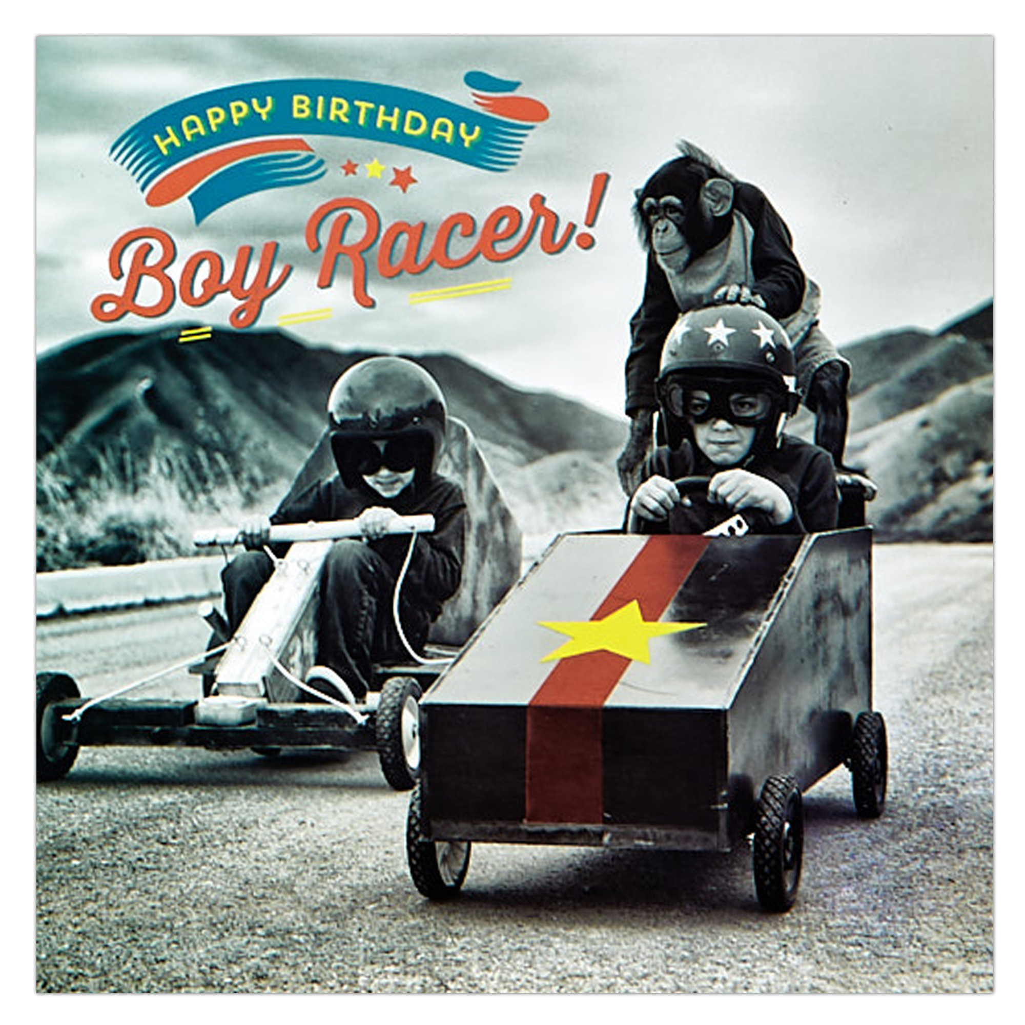 12 Birthday Cards - Boy Racer