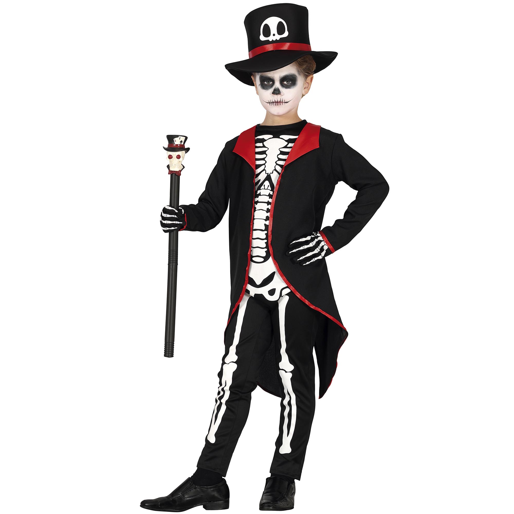 Elegant Skeleton Children's Fancy Dress Costume