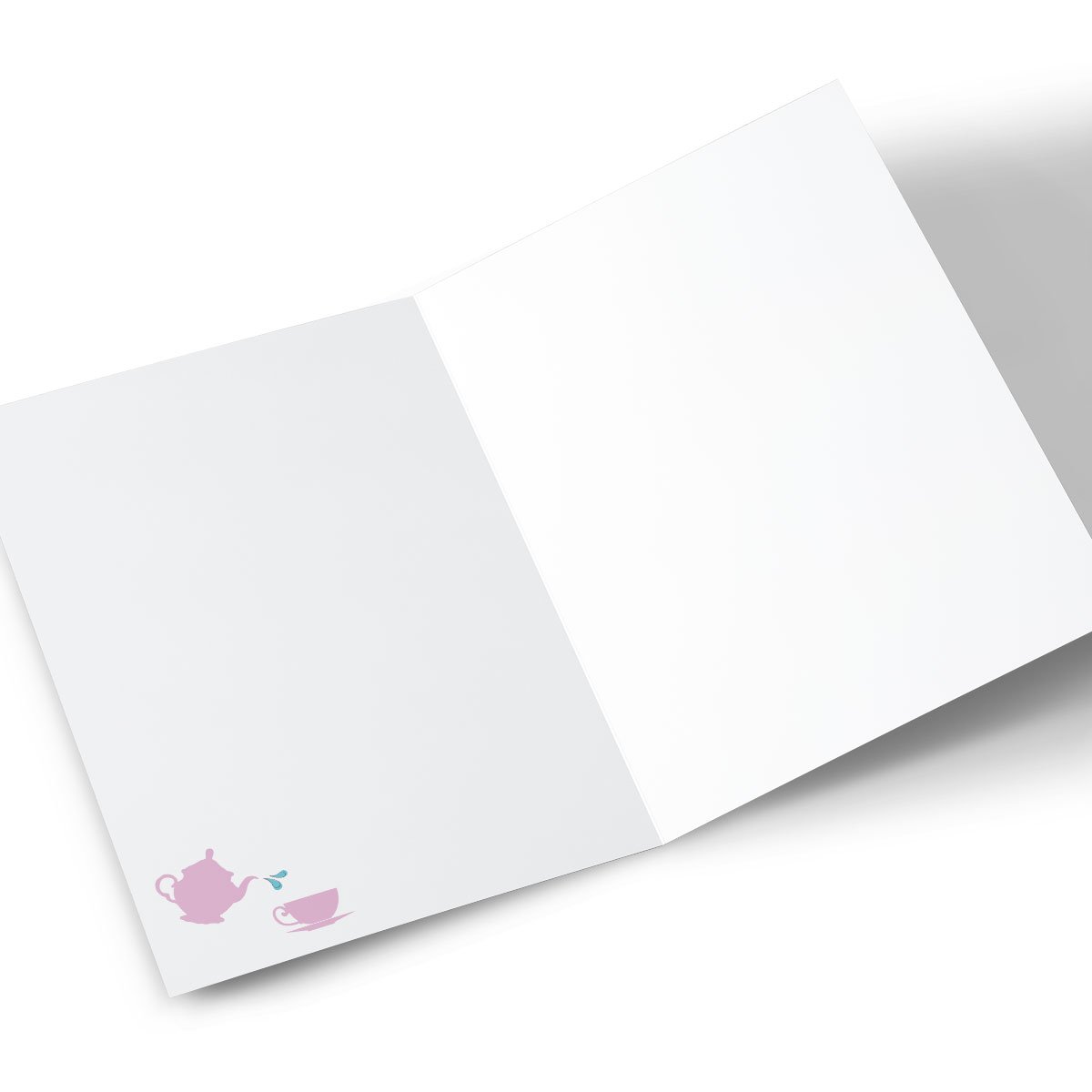 Personalised Birthday Card - Grandma Blue Tea Party