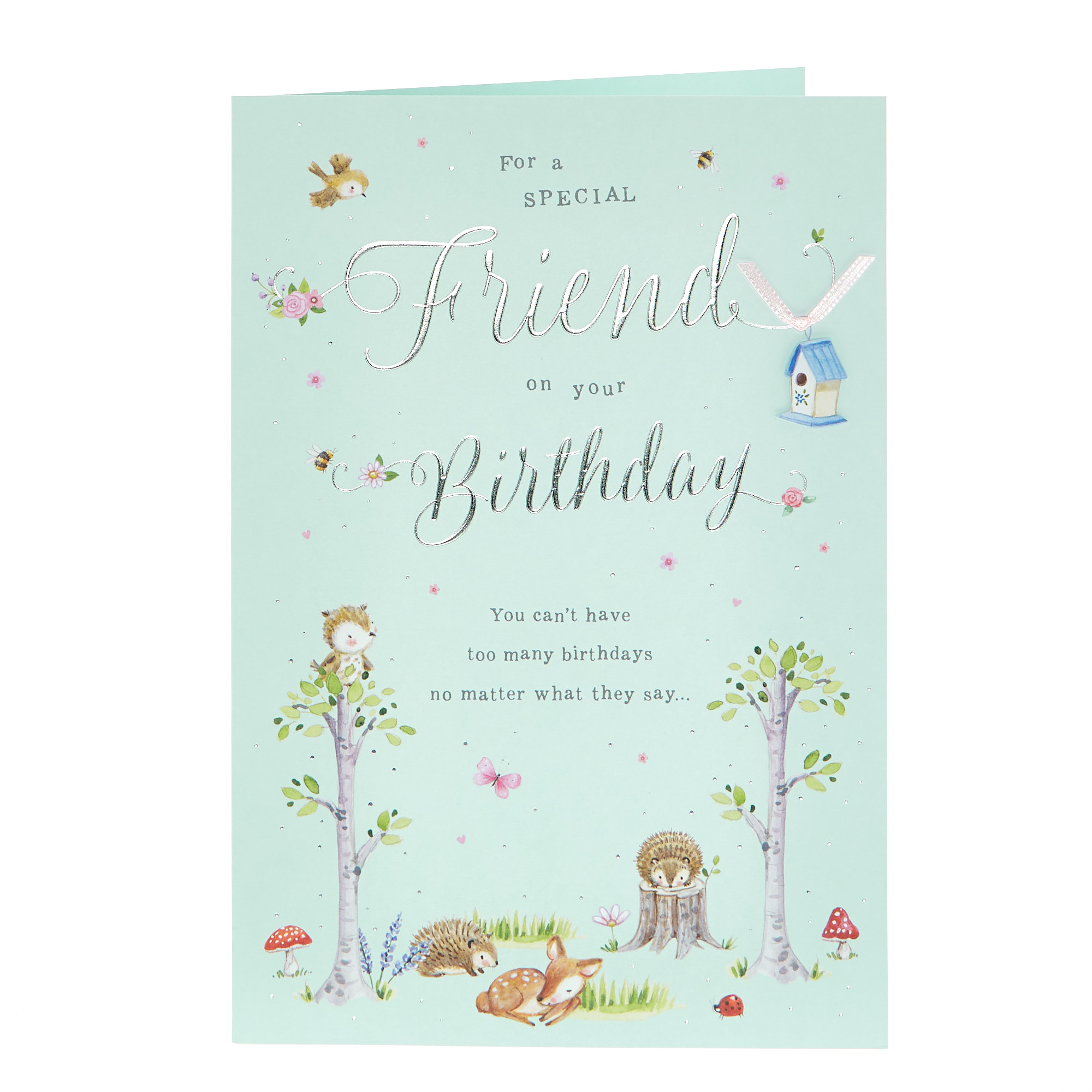 Birthday Card - Special Friend Woodland Animals