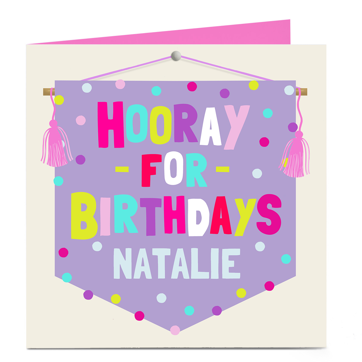 Personalised Birthday Card - Hooray For Birthday