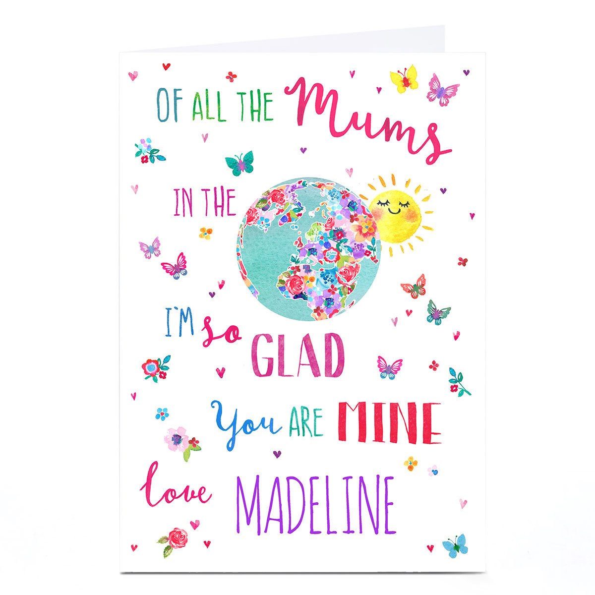 Personalised Nik Golesworthy Mother's Day Card - Of All The Mums