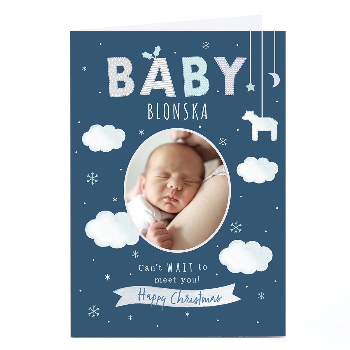 Photo Christmas Card - Can't Wait To Meet You