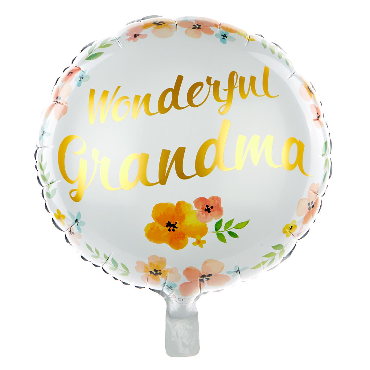 Wonderful Grandma 18 Inch Foil Helium Balloon