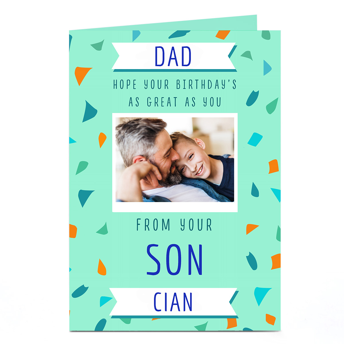 Photo Birthday Card - As Great As You Teal