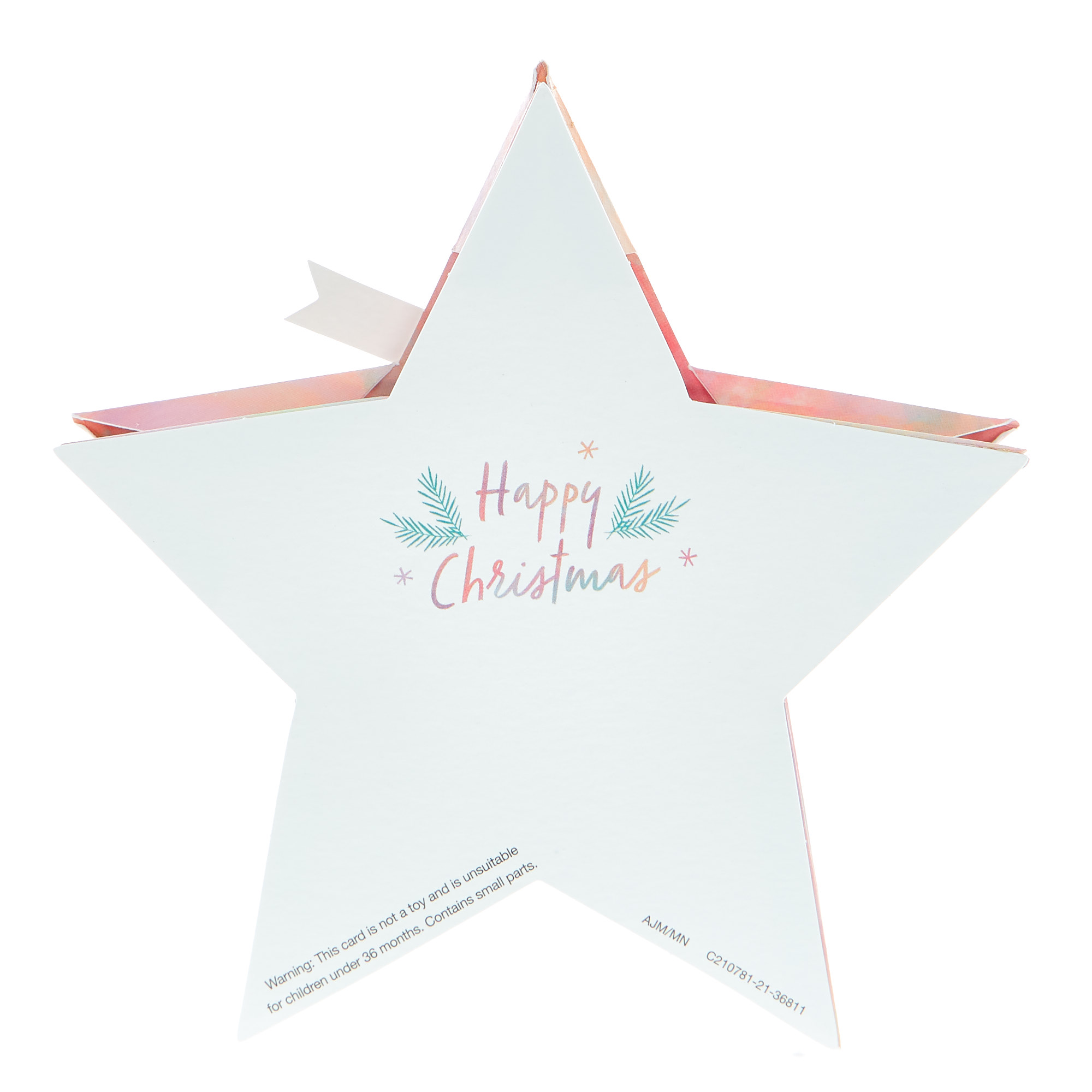 Boutique 3D Christmas Card - Granddaughter Star
