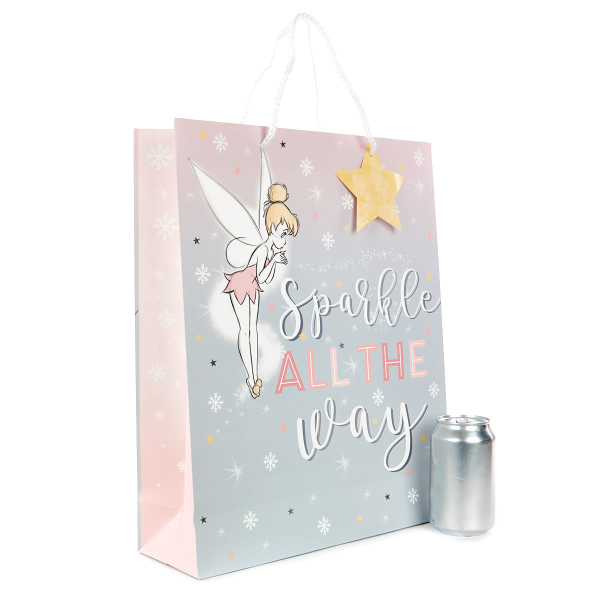 Large Portrait Tinkerbell Christmas Gift Bag