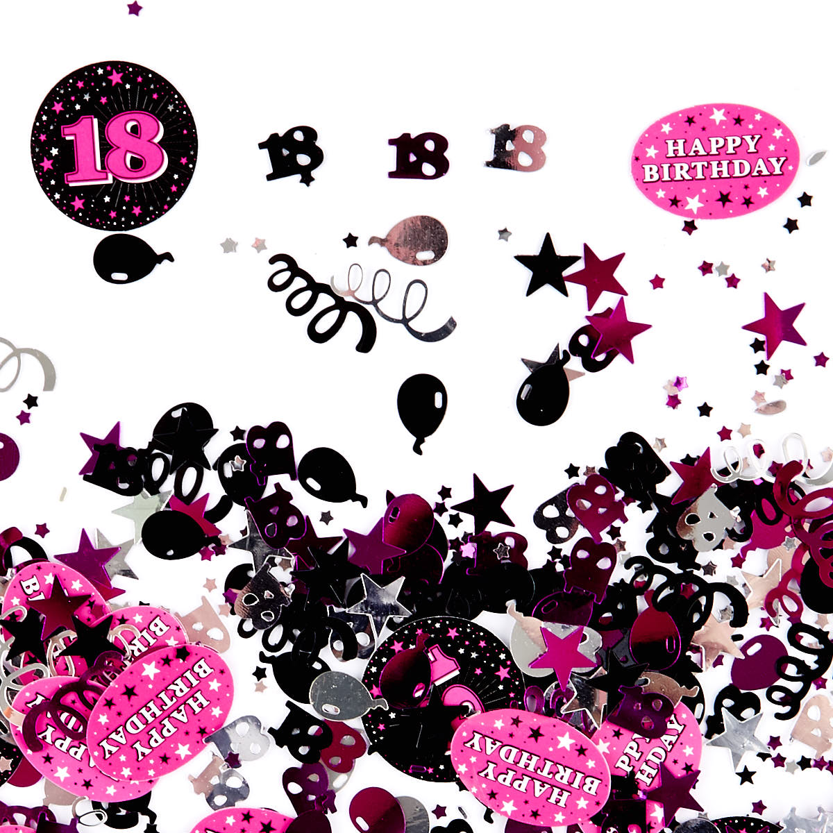 18th Birthday Pink Foiletti