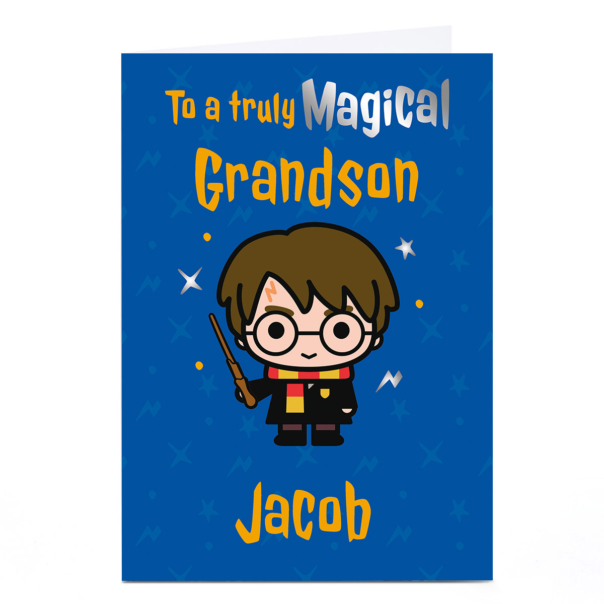 Personalised Harry Potter Card - Truly Magical Grandson