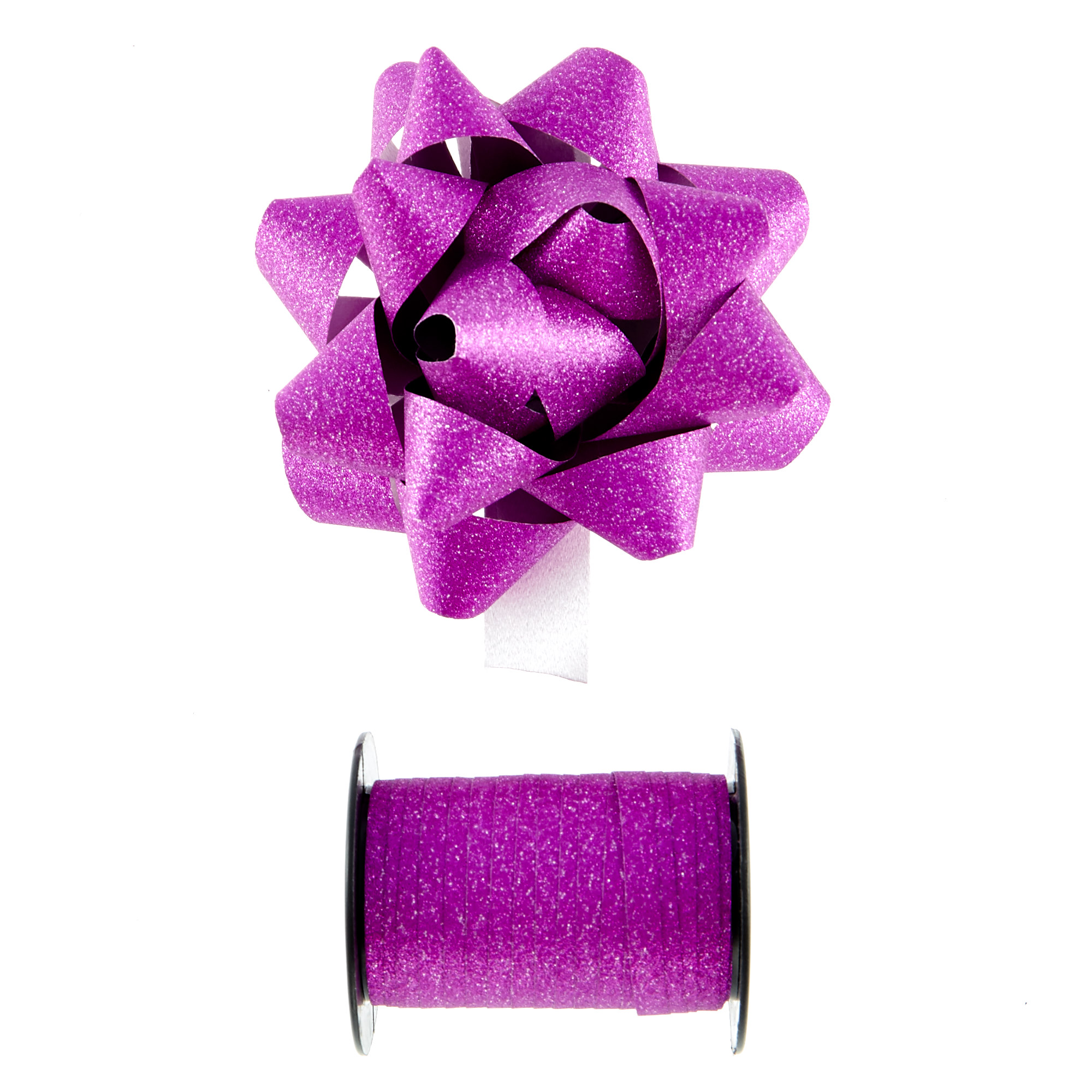 Buy Pink Glitter Bow Curling Ribbon For Gbp 0 99 Card Factory Uk