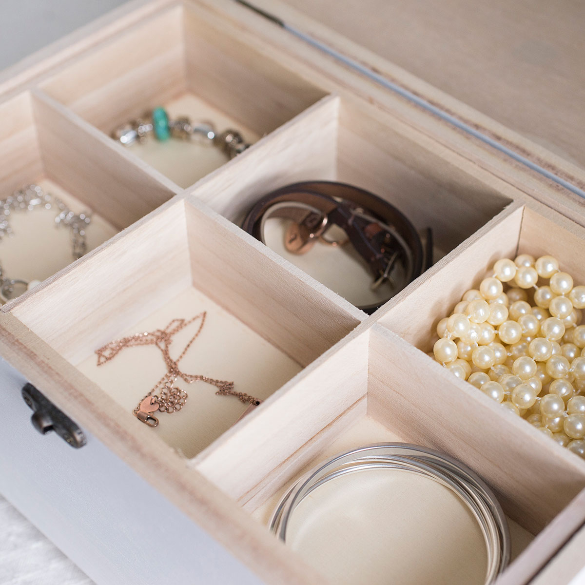 Personalised Initials White Storage Box