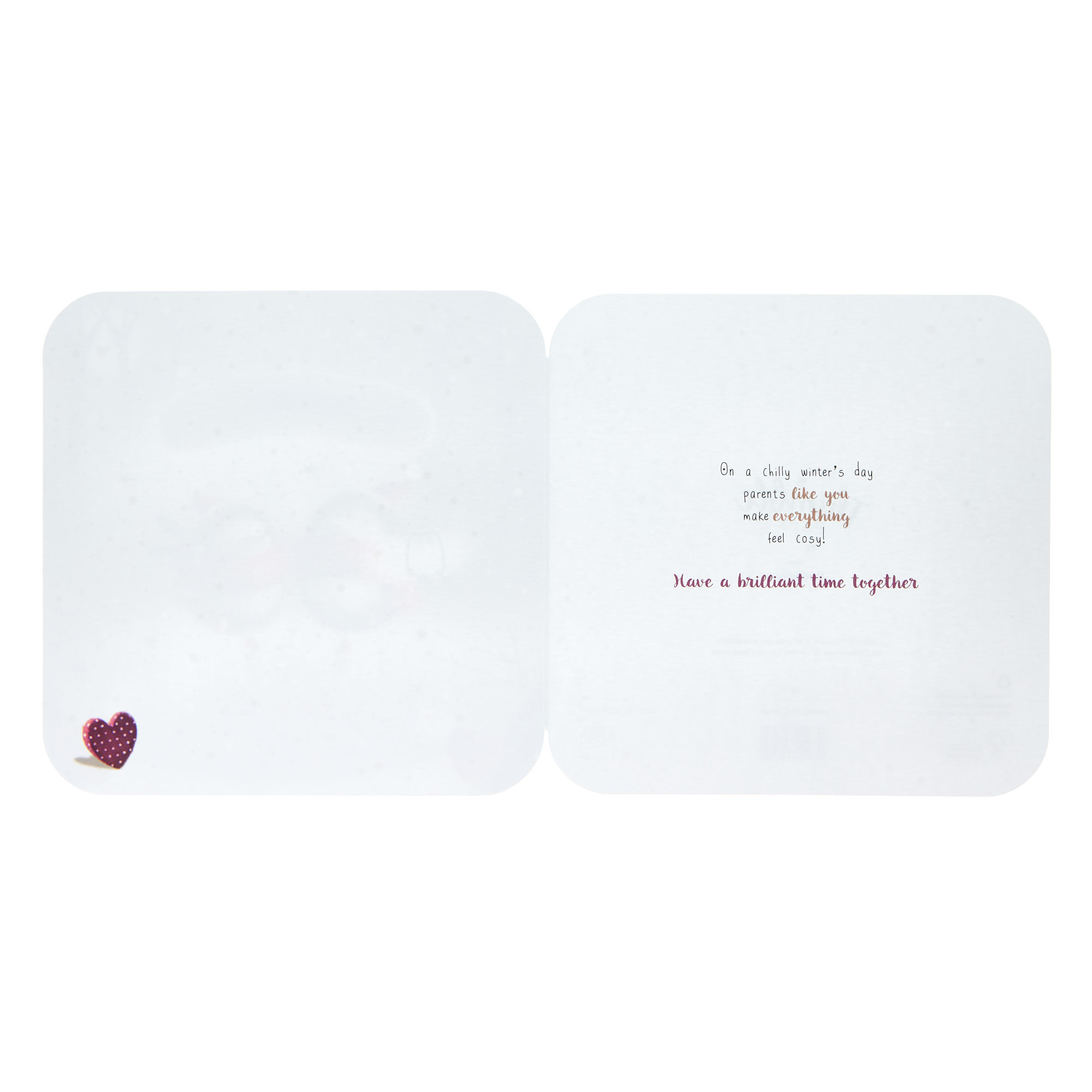 Mum & Dad Hedgehogs Christmas Card
