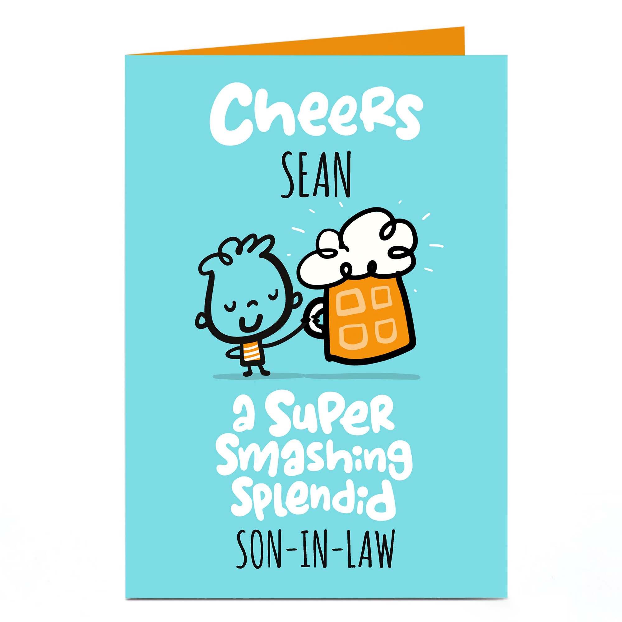 Personalised Fruitloops Birthday Card - Son-in-Law Super, Smashing, Splendid